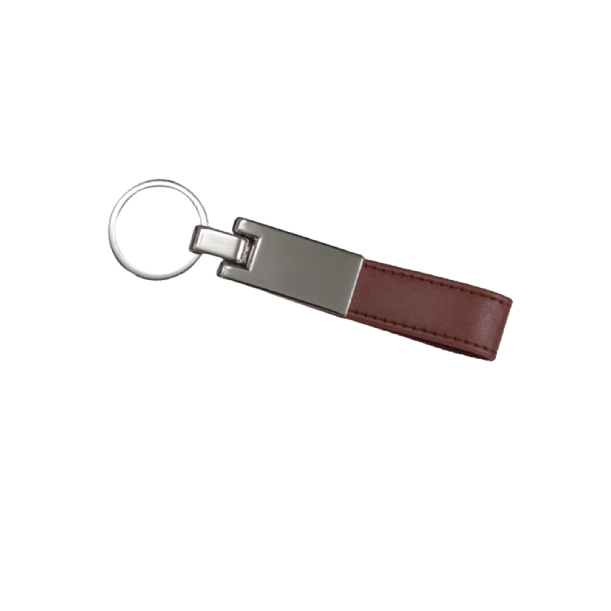 Metallic Leather Key Chain - 200 Pack - Brown