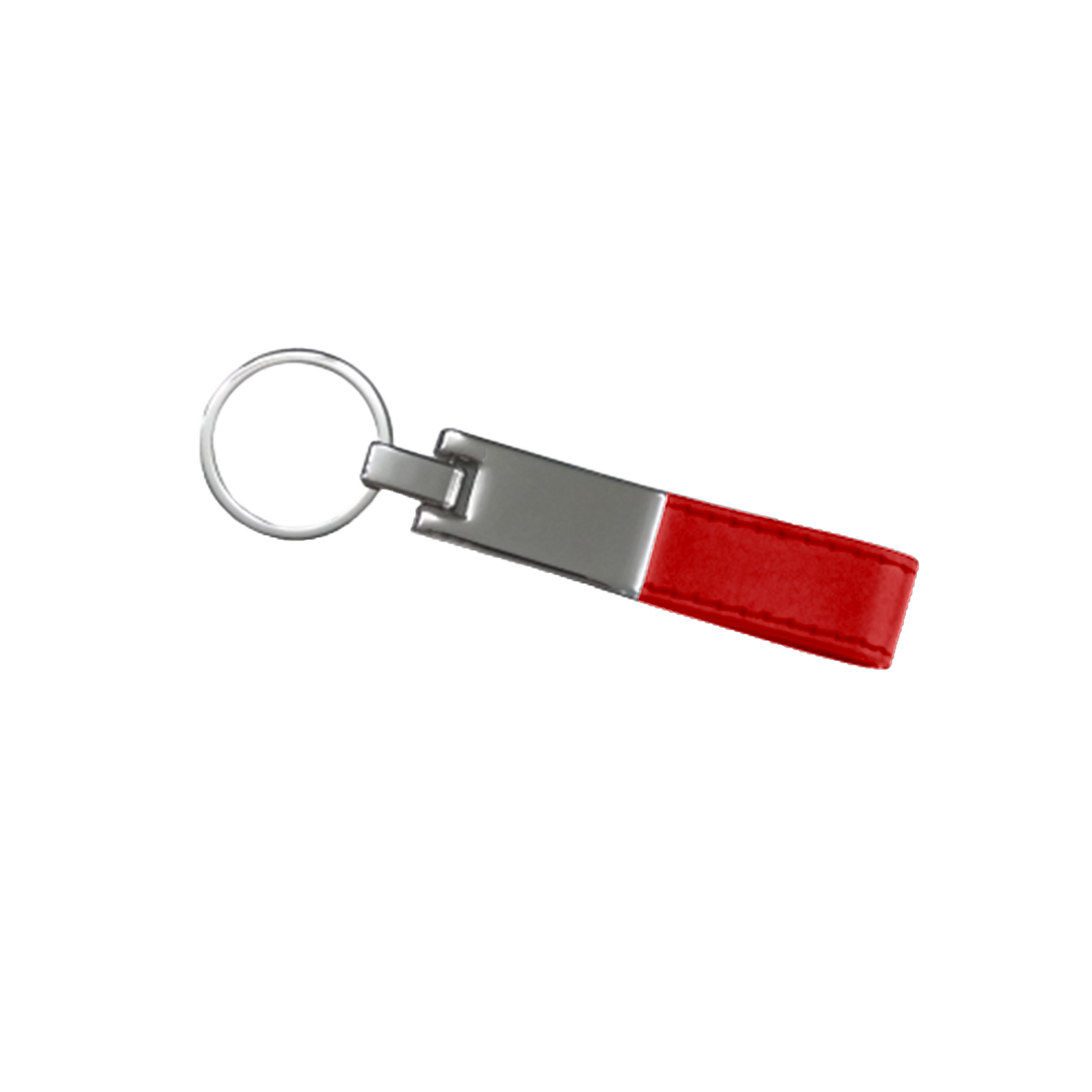Metallic Leather Key Chain - 200 Pack - Red