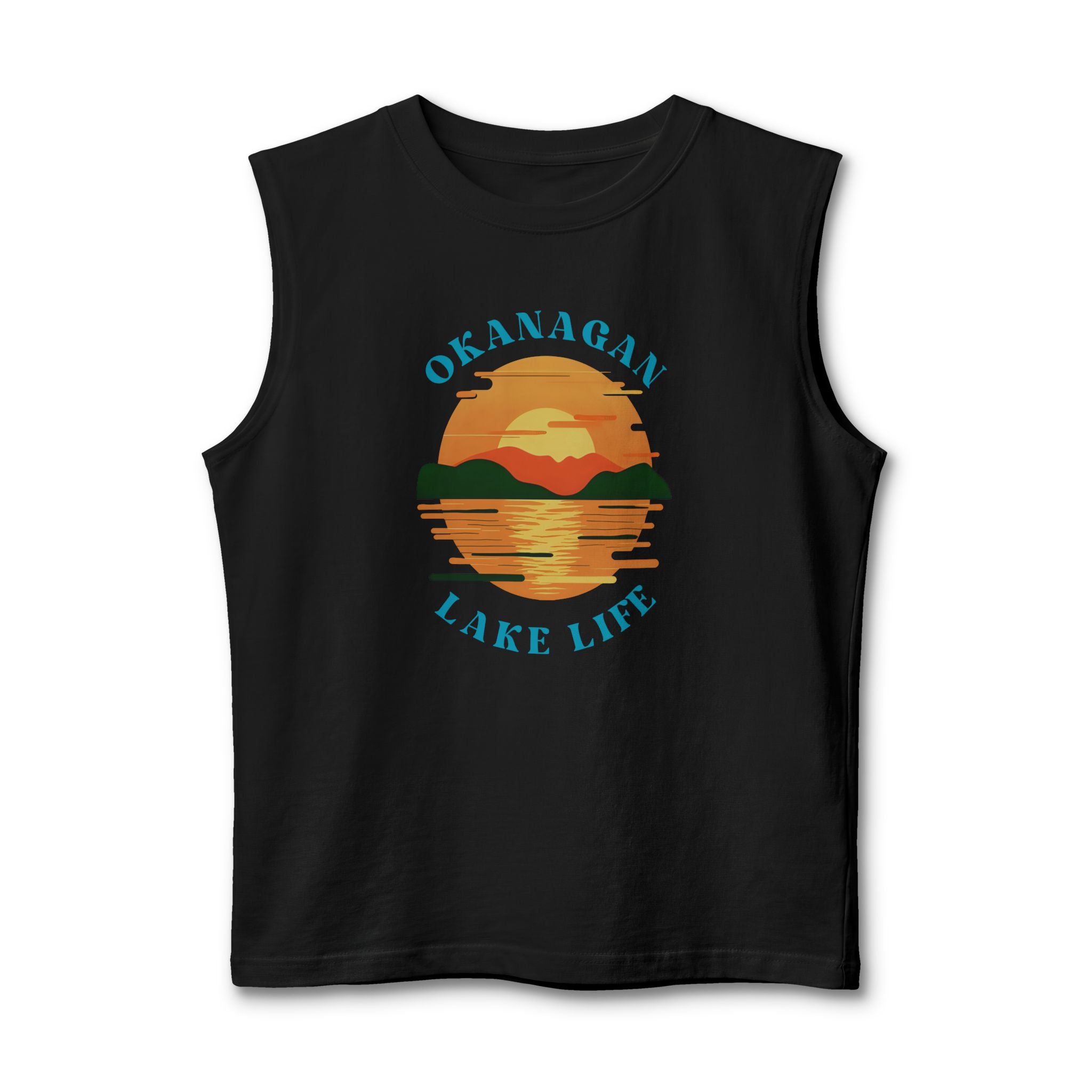 Okanagan Lake Life Men's Cutoff Tank Top
