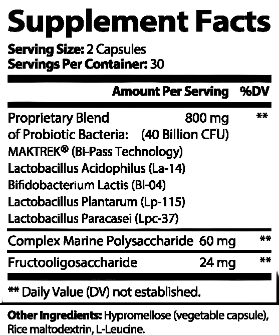 XLR8 Probiotic 40 Billion with Prebiotics