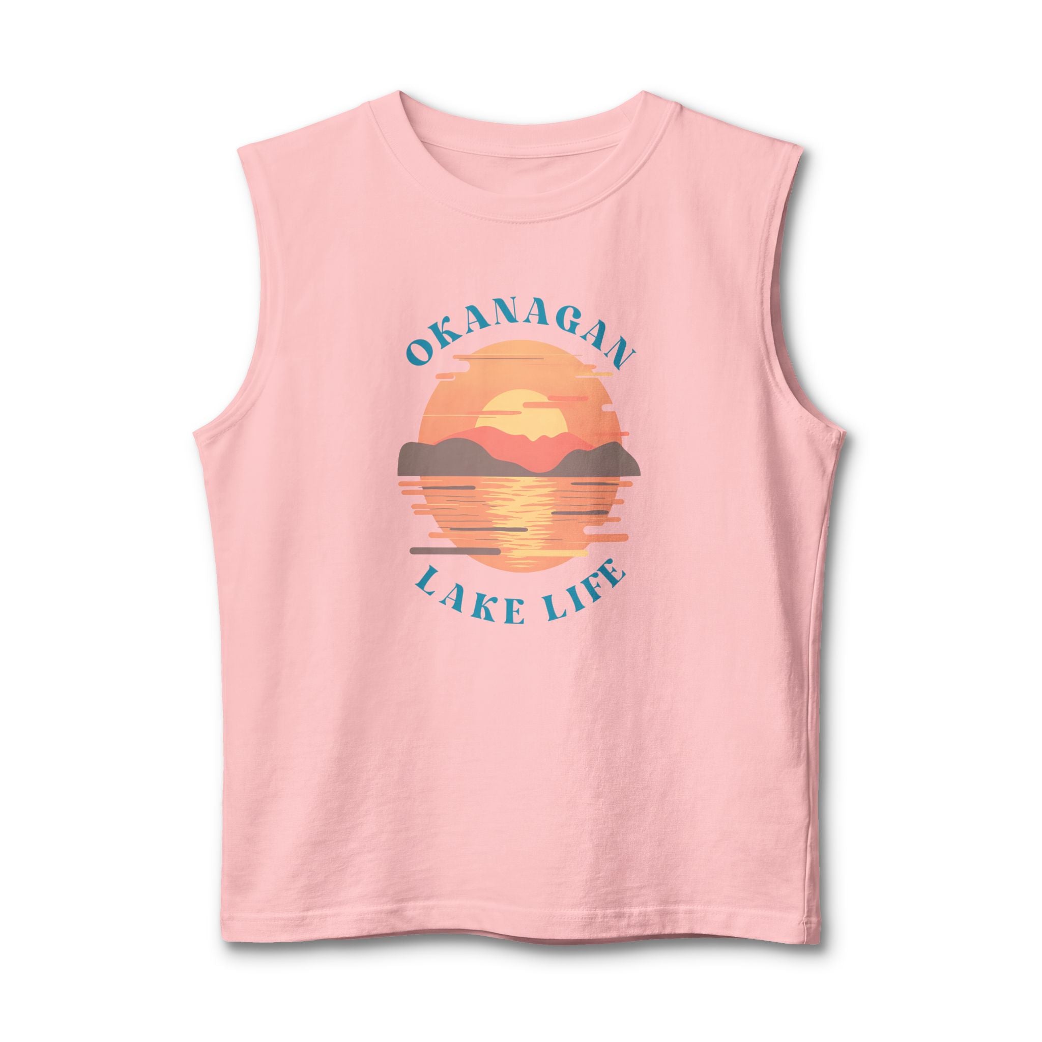 Okanagan Lake Life Men's Cutoff Tank Top
