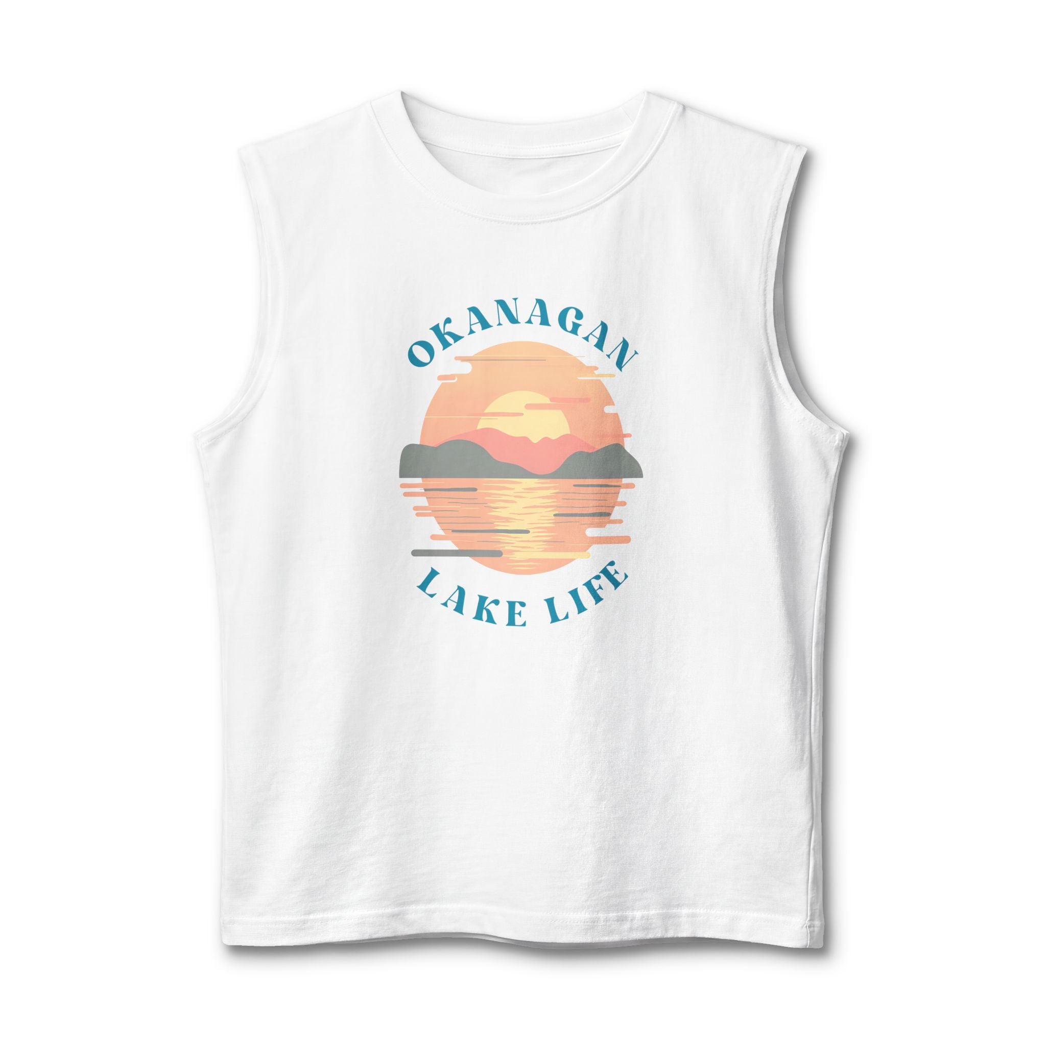 Okanagan Lake Life Men's Cutoff Tank Top