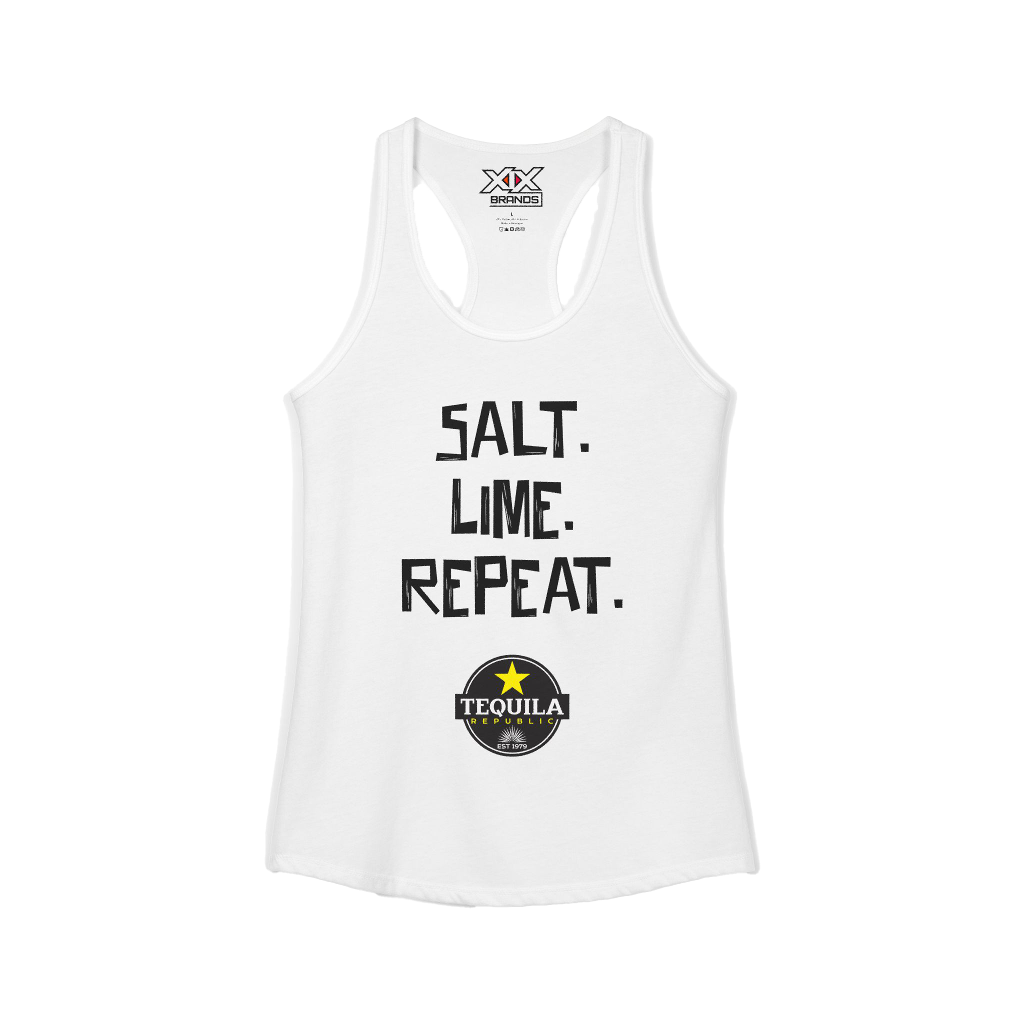 Tequila Republic Salt. Lime. Repeat. Women's Racerback Tank
