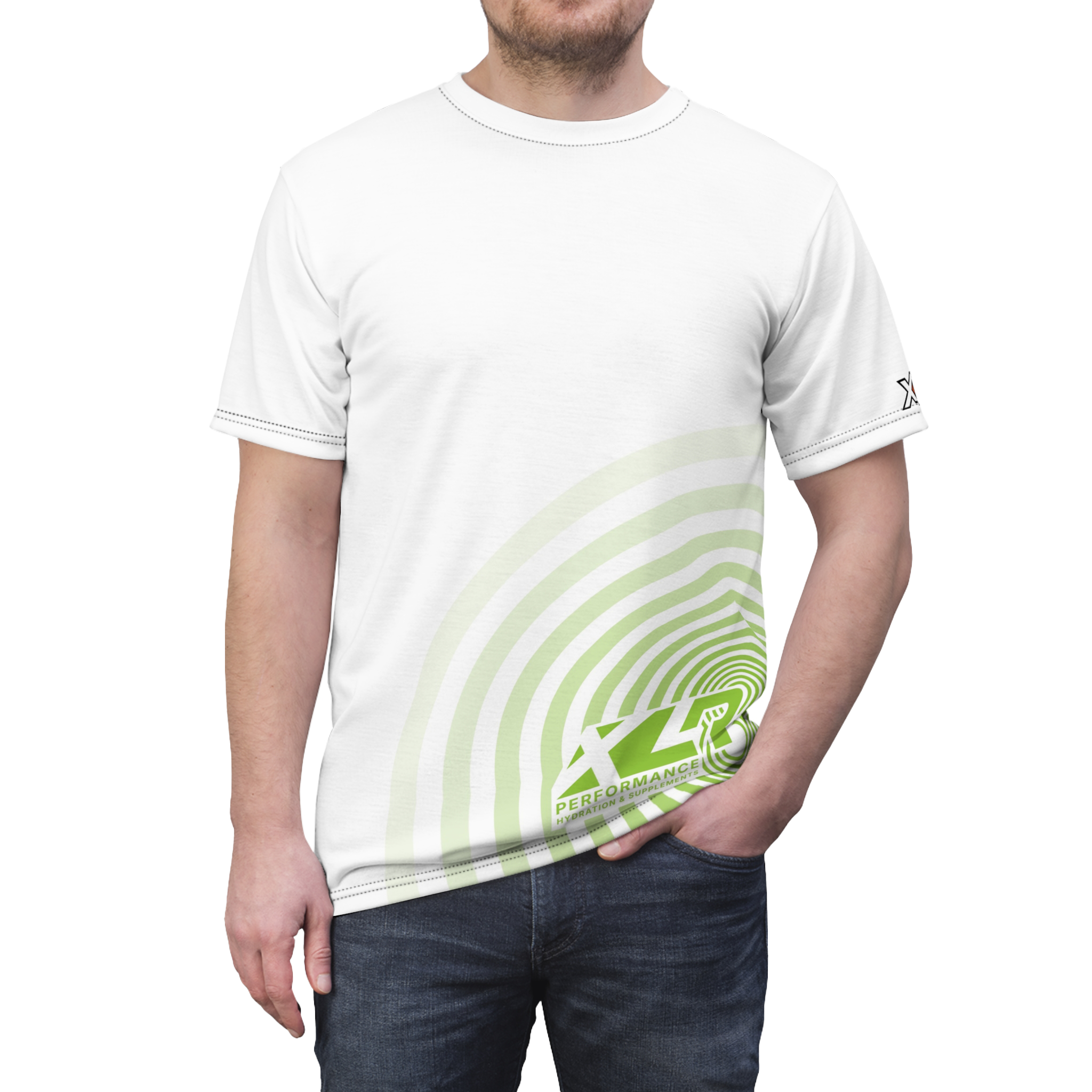 XLR8 Wave Performance Tee - White