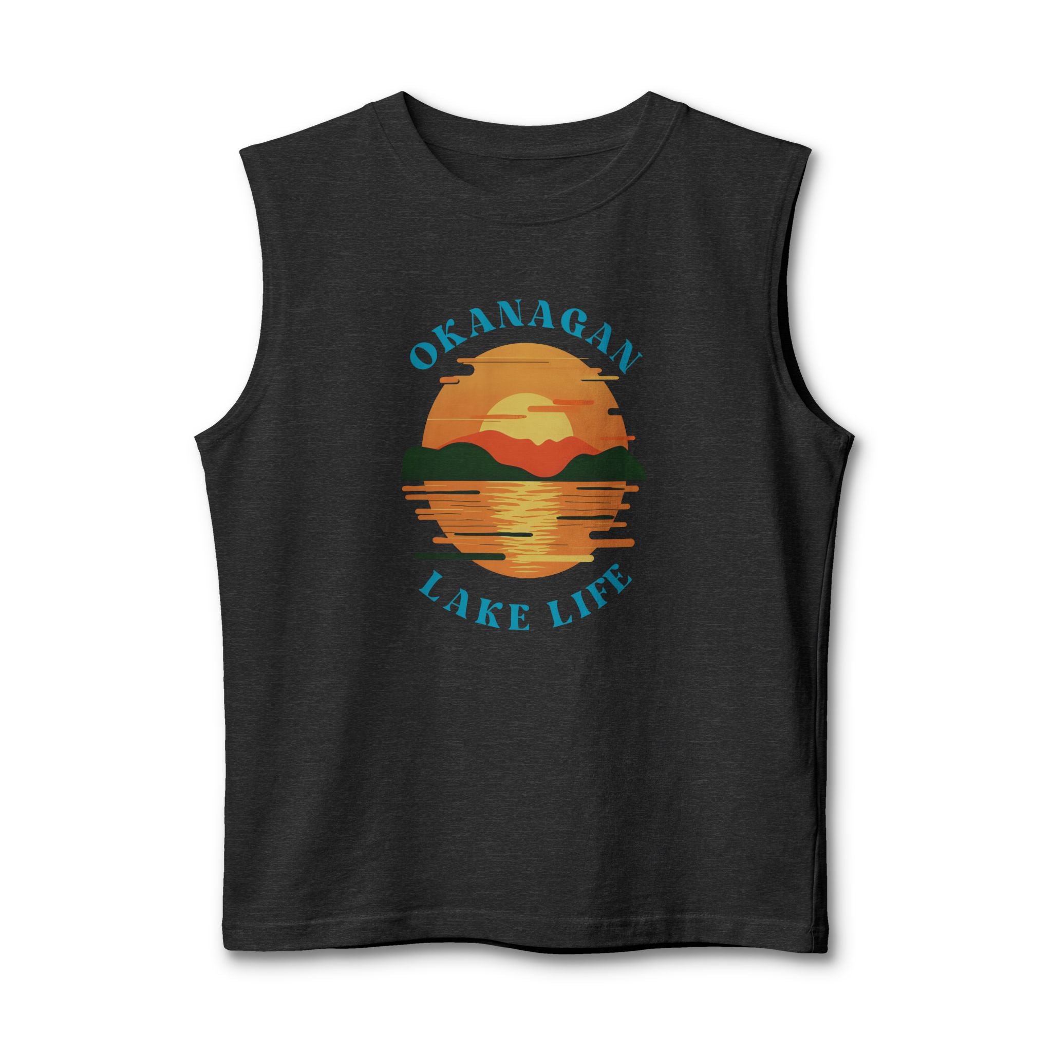 Okanagan Lake Life Men's Cutoff Tank Top