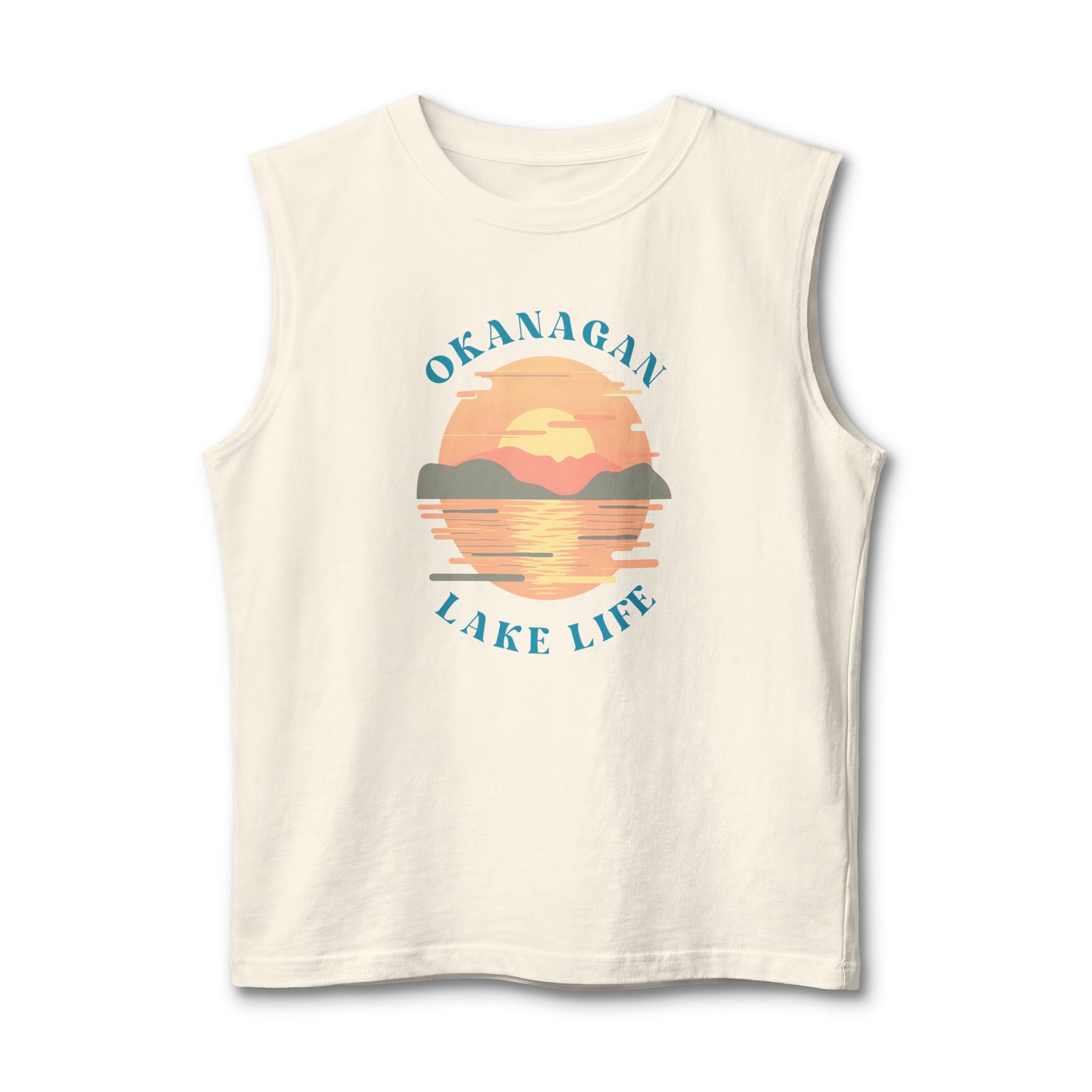 Okanagan Lake Life Men's Cutoff Tank Top