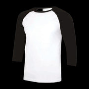 ATC Eurospun Baseball Two Tone T-Shirt - Men's Sizing XS-4XL - White/Black