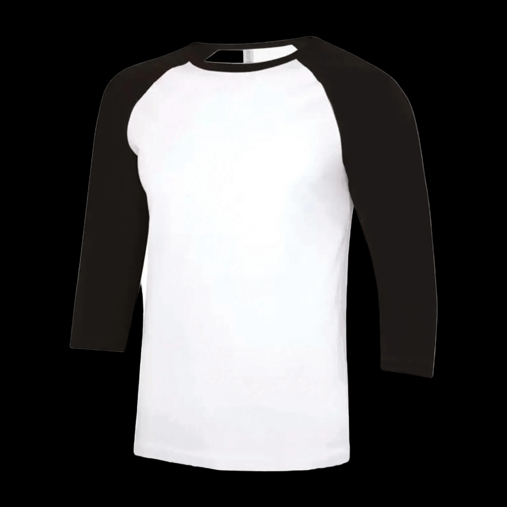 ATC Eurospun Baseball Two Tone T-Shirt - Men's Sizing XS-4XL - White/Black