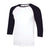 ATC Eurospun Baseball Two Tone T-Shirt - Men's Sizing XS-4XL - White/Black