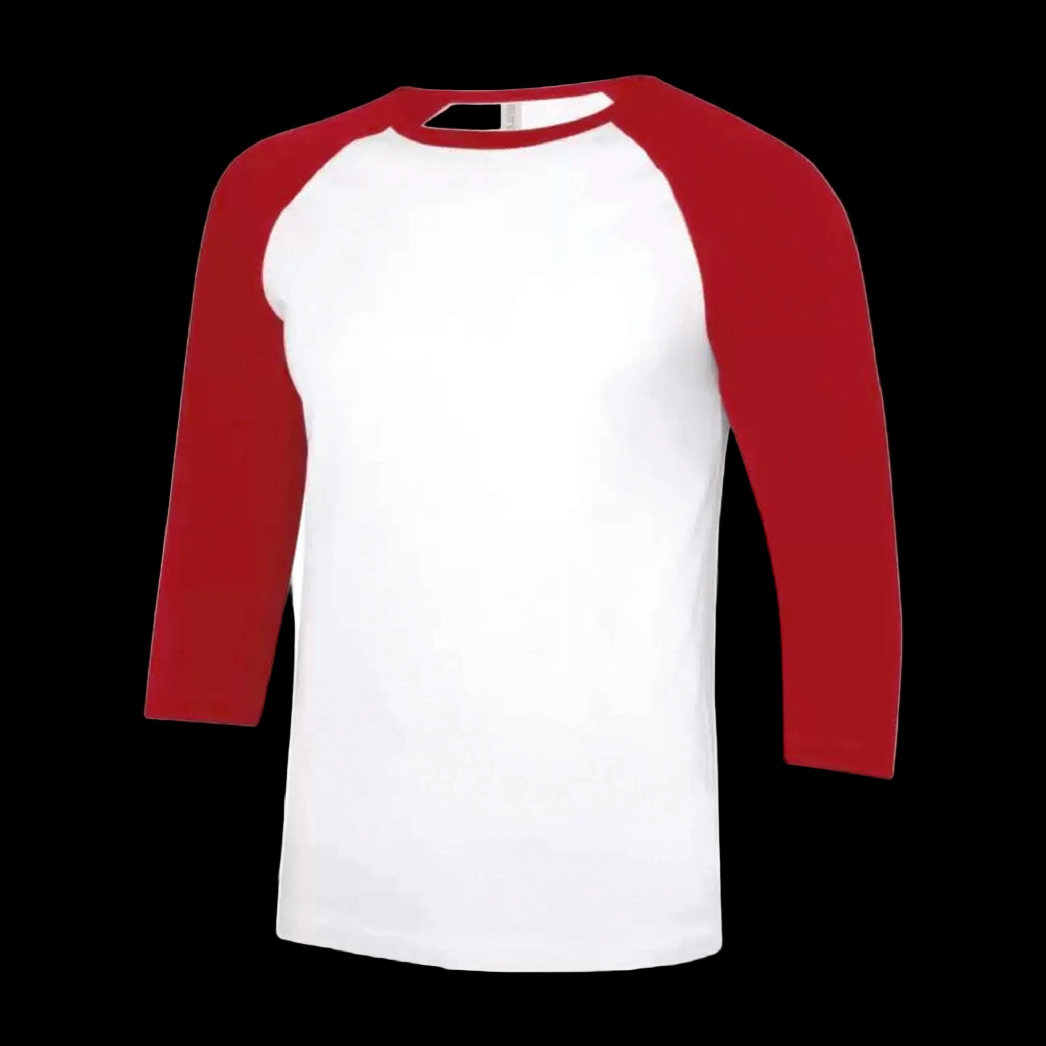 ATC Eurospun Baseball Two Tone T-Shirt - Men's Sizing XS-4XL - White/Red