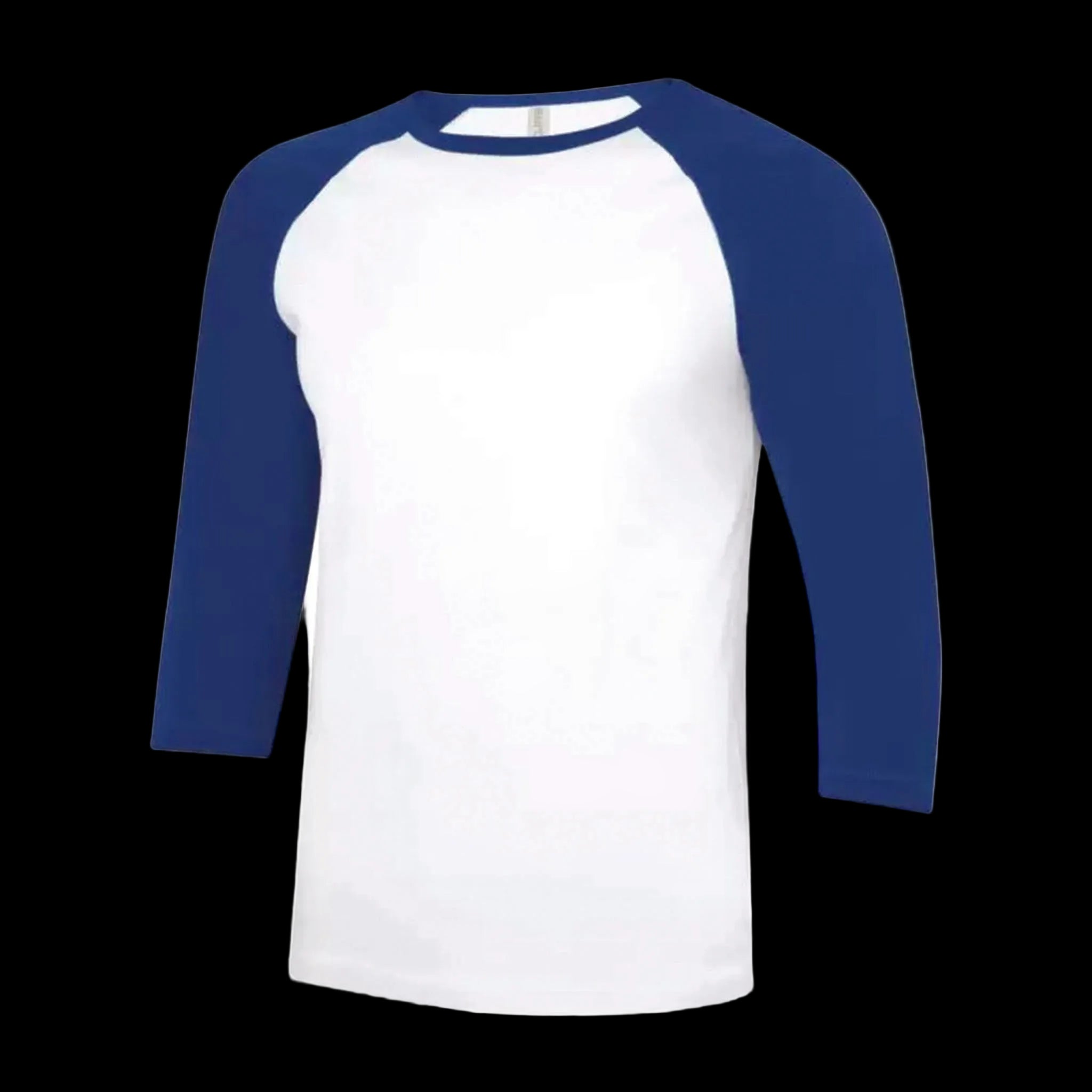 ATC Eurospun Baseball Two Tone T-Shirt - Men's Sizing XS-4XL - White/Royal