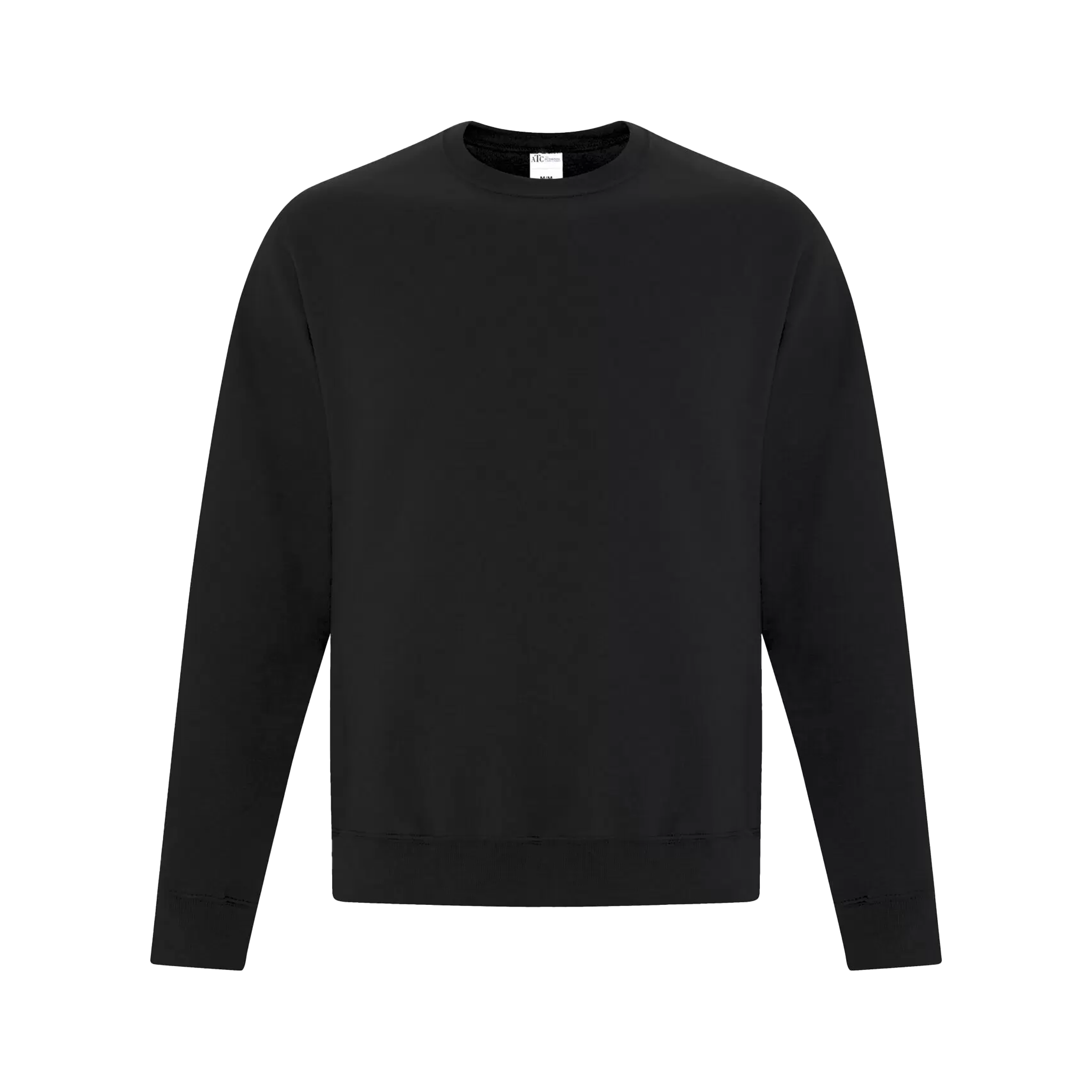 ATC Everyday Fleece Crewneck Sweatshirt - Adult Unisex Sizing S-4XL - Black