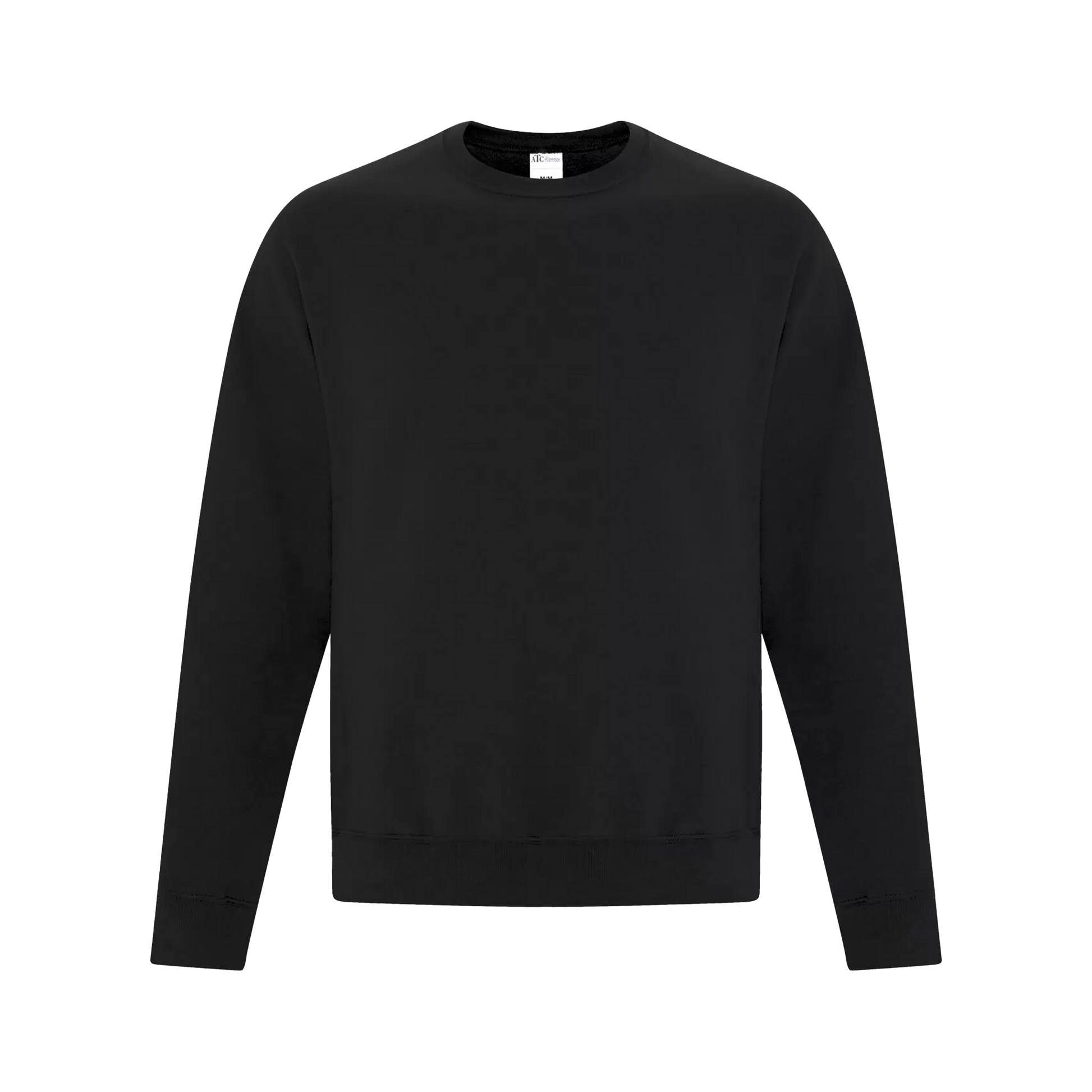 ATC Everyday Fleece Crewneck Sweatshirt - Adult Unisex Sizing S-4XL - Black