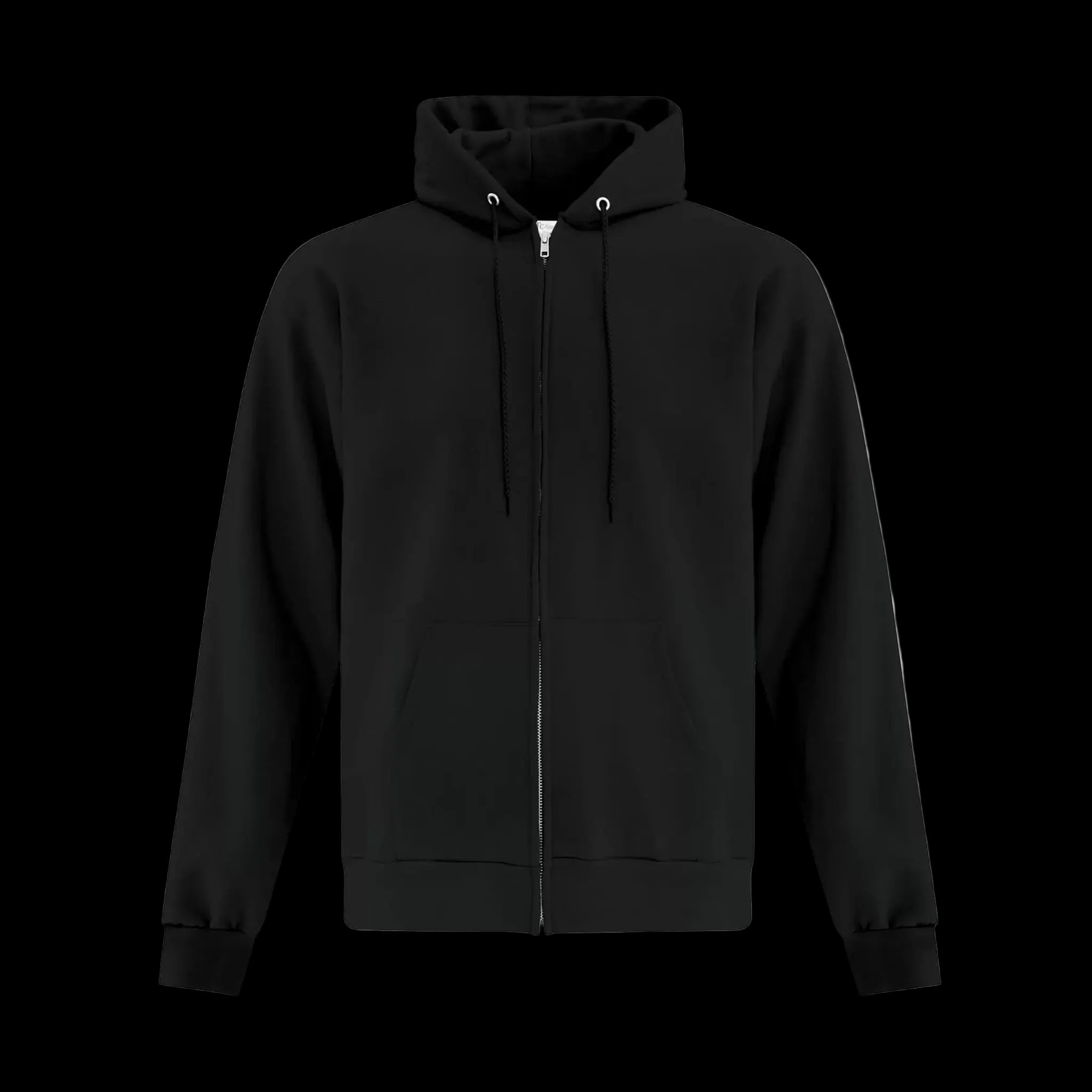 ATC Everyday Fleece Full Zip Hoodie - Adult Unisex Sizing S-4XL - Black