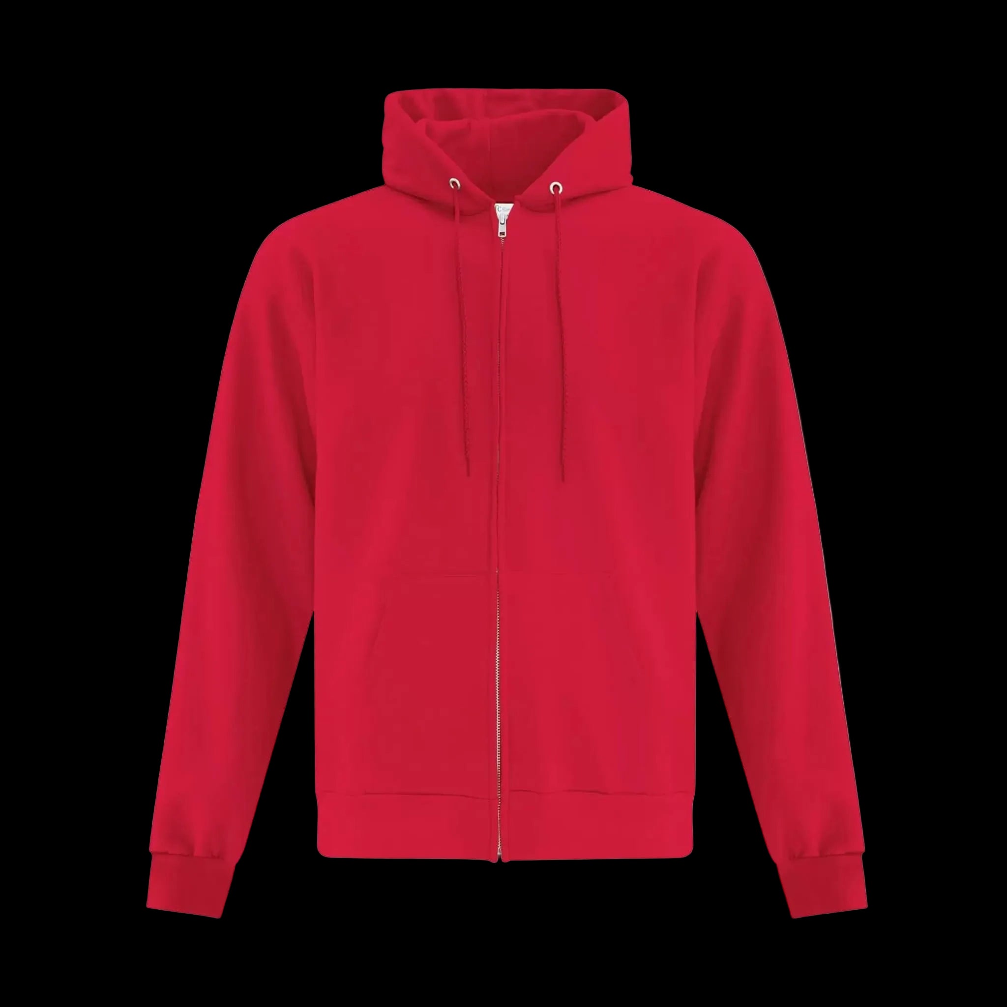 ATC Everyday Fleece Full Zip Hoodie - Adult Unisex Sizing S-4XL - Red