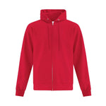 ATC Everyday Fleece Full Zip Hoodie - Adult Unisex Sizing S-4XL - Red