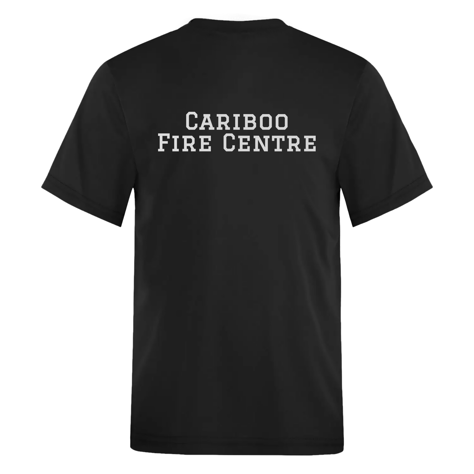 Cariboo Fire Centre Tee - Back - Adult Unisex Sizing XS-4XL- Black