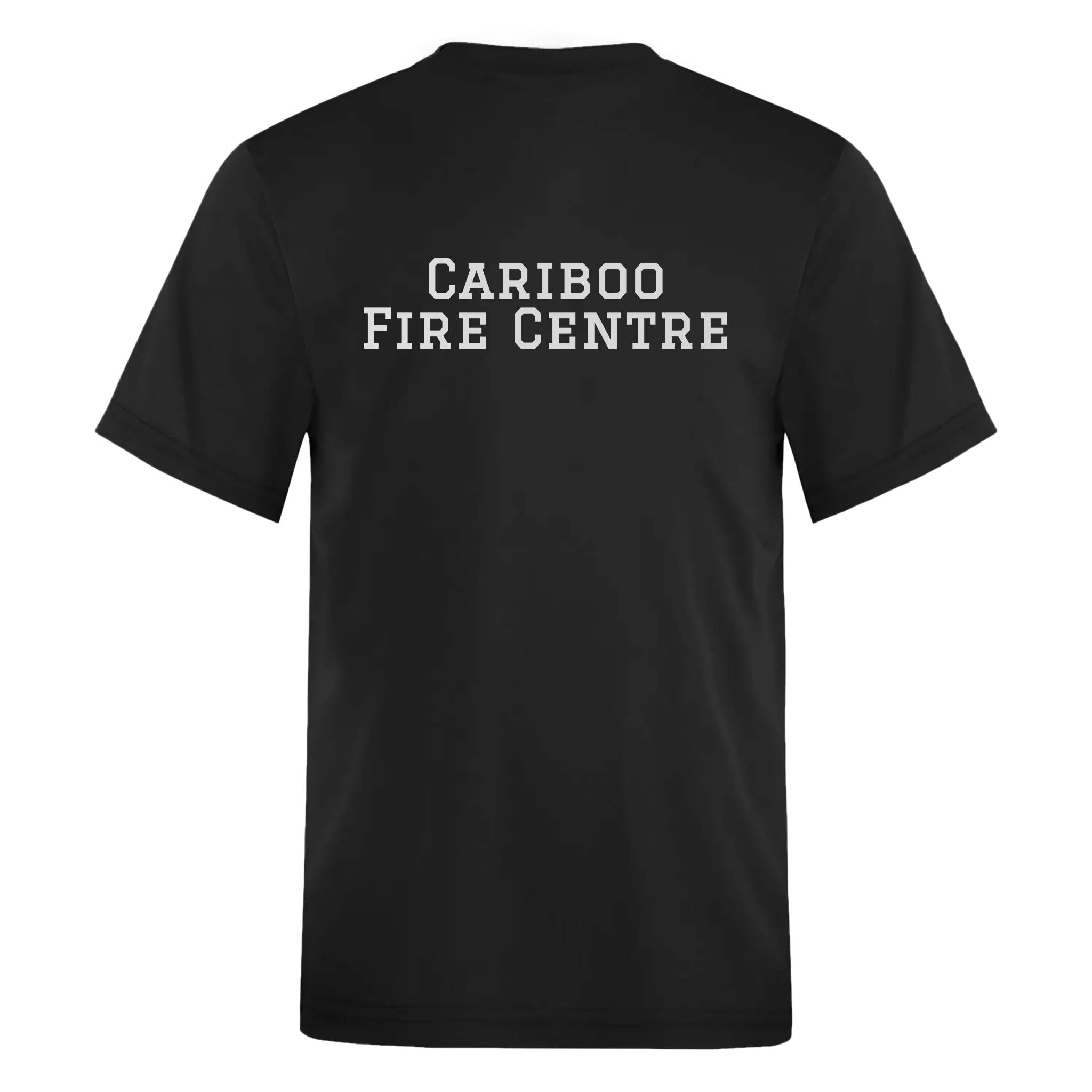 Cariboo Fire Centre Tee - Back - Adult Unisex Sizing XS-4XL- Black