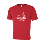 Bad Sign Novelty T-Shirt - Adult Unisex Sizing XS-4XL - Red