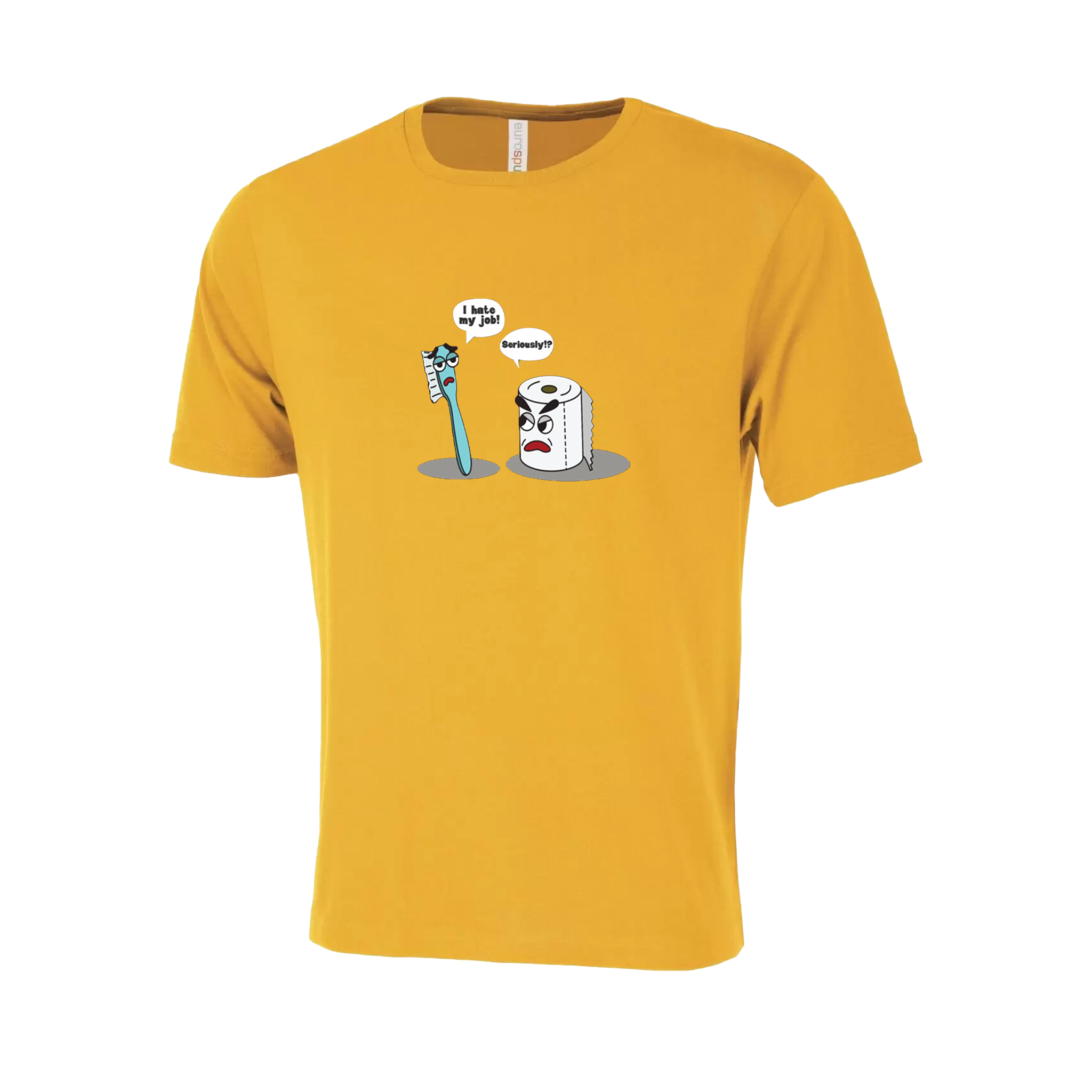 Toilet Humor Novelty T-Shirt - Adult Unisex Sizing XS-4XL - Gold
