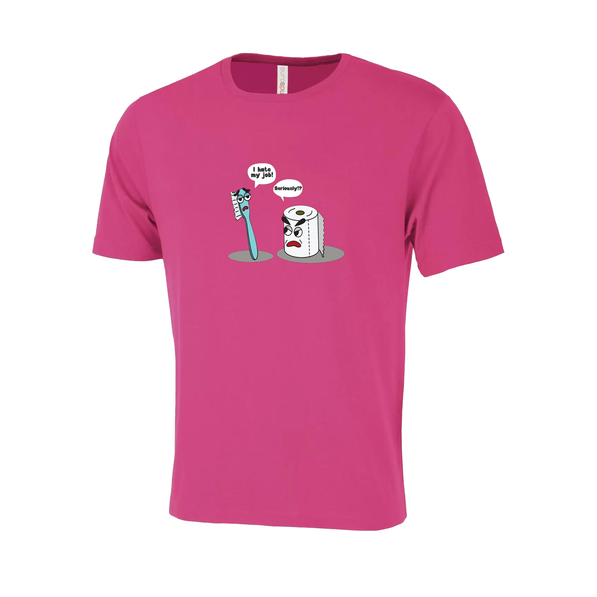 Toilet Humor Novelty T-Shirt - Adult Unisex Sizing XS-4XL - Pink