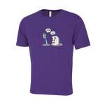 Toilet Humor Novelty T-Shirt - Adult Unisex Sizing XS-4XL - Purple