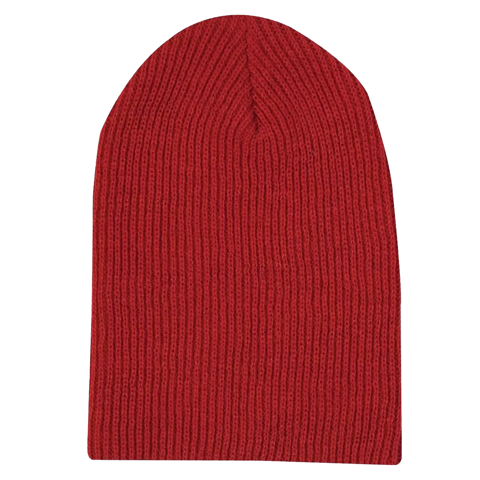 ATC Everyday Rib Knit Slouch Beanie - Adult Unisex One Size Fits All - Red