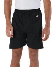 Champion 8187 - Champion Comfort Cotton Athletic Gym Shorts - Black