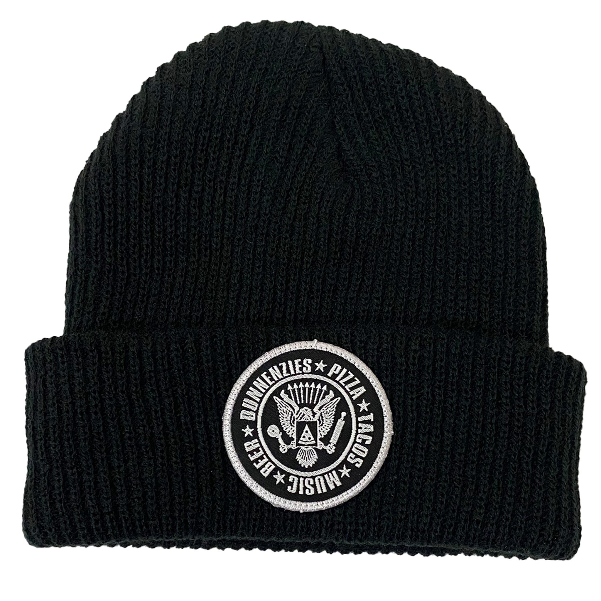 Dunnenzies Beanie - Adult Unisex One Size Fits Most - Black