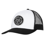 Dunnenzies Snapback Trucker Hat - Adult Unisex - Black/White