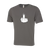 Flip Off Novelty T-Shirt - Adult Unisex Sizing XS-4XL - Charcoal