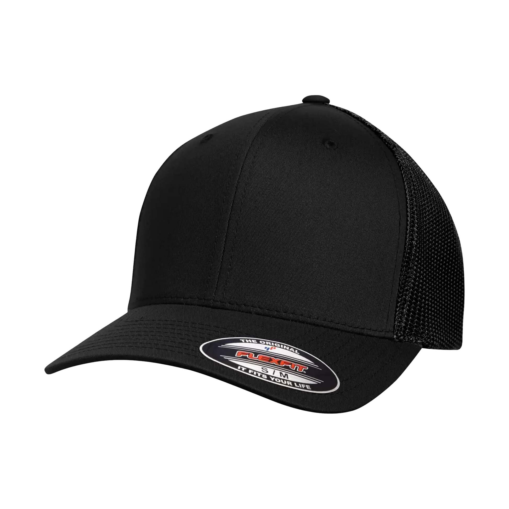 ATC Flexfit Trucker Mesh Cap - Adult Unisex Sizing S-M / L-XL - Black