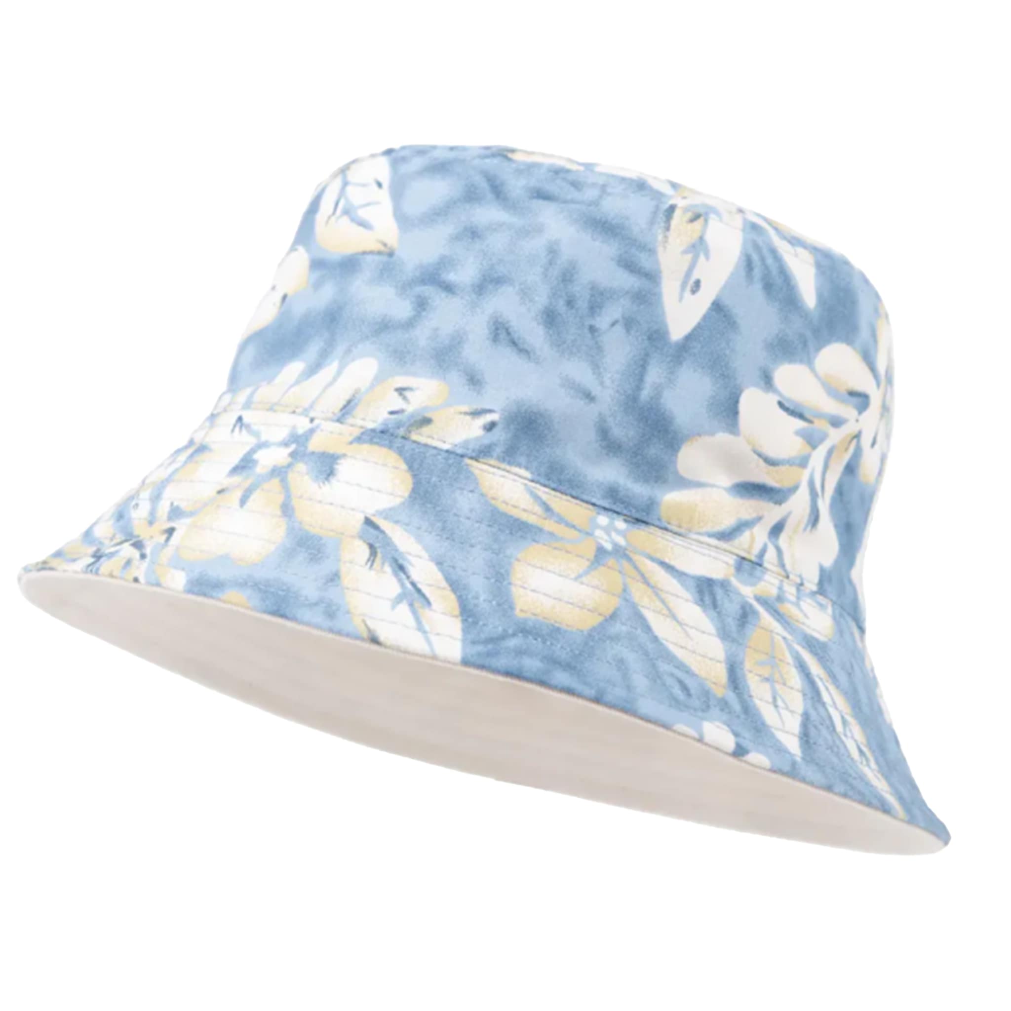 Bucket Hat - Adult Unisex One Size Fits All - Floral/Beige