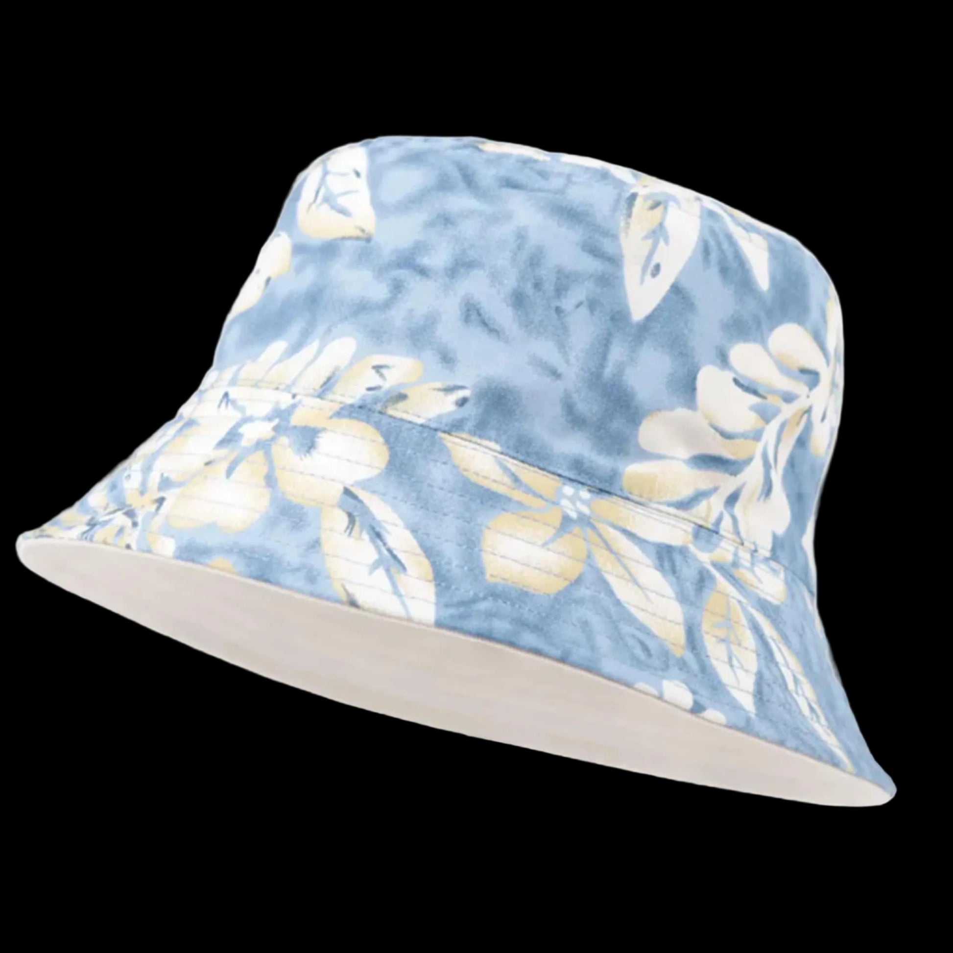 Bucket Hat - Adult Unisex One Size Fits All - Floral/Beige