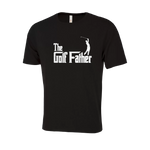 Golf Father Novelty T-Shirt - Adult Unisex Sizing XS-4XL - Black
