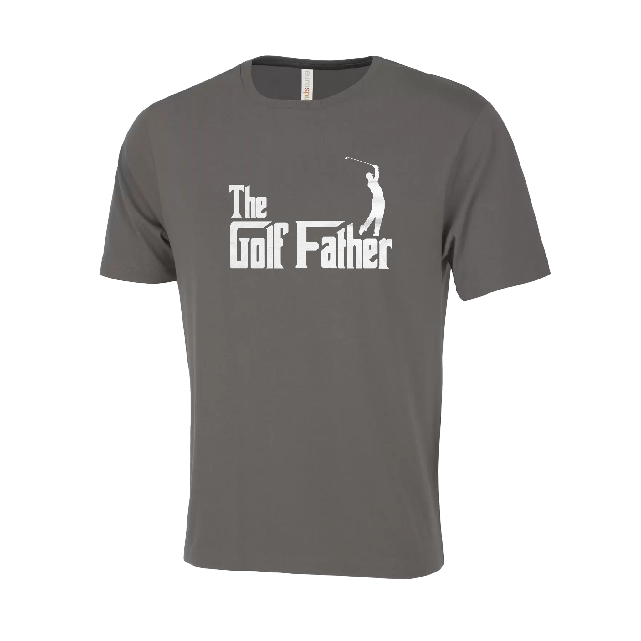 Golf Father Novelty T-Shirt - Adult Unisex Sizing XS-4XL - Charcoal