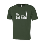 Golf Father Novelty T-Shirt - Adult Unisex Sizing XS-4XL - Forrest Green