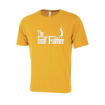 Golf Father Novelty T-Shirt - Adult Unisex Sizing XS-4XL - Gold