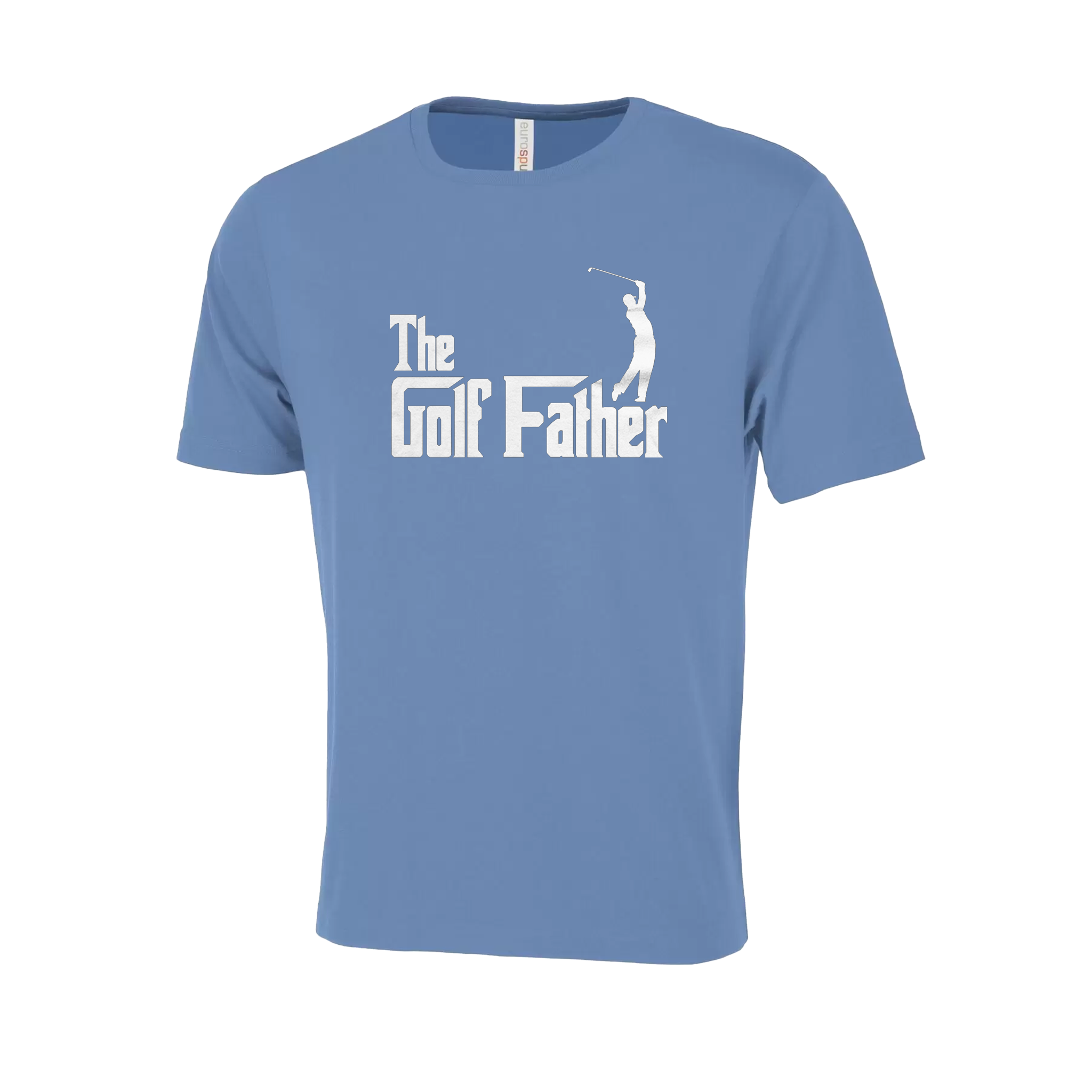 Golf Father Novelty T-Shirt - Adult Unisex Sizing XS-4XL - Light Blue