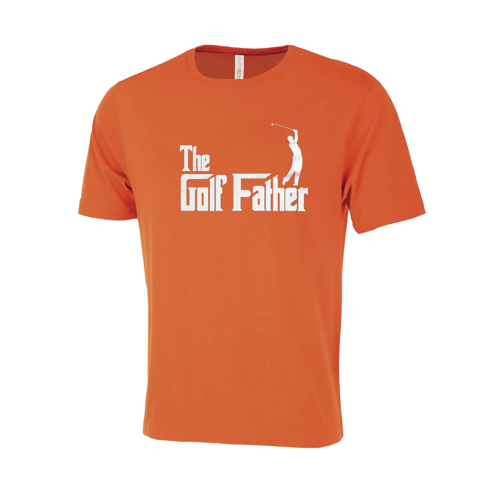 Golf Father Novelty T-Shirt - Adult Unisex Sizing XS-4XL - Orange