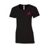 ATC 8000 Tee Black Golf Evolution Logo Pink on left chest