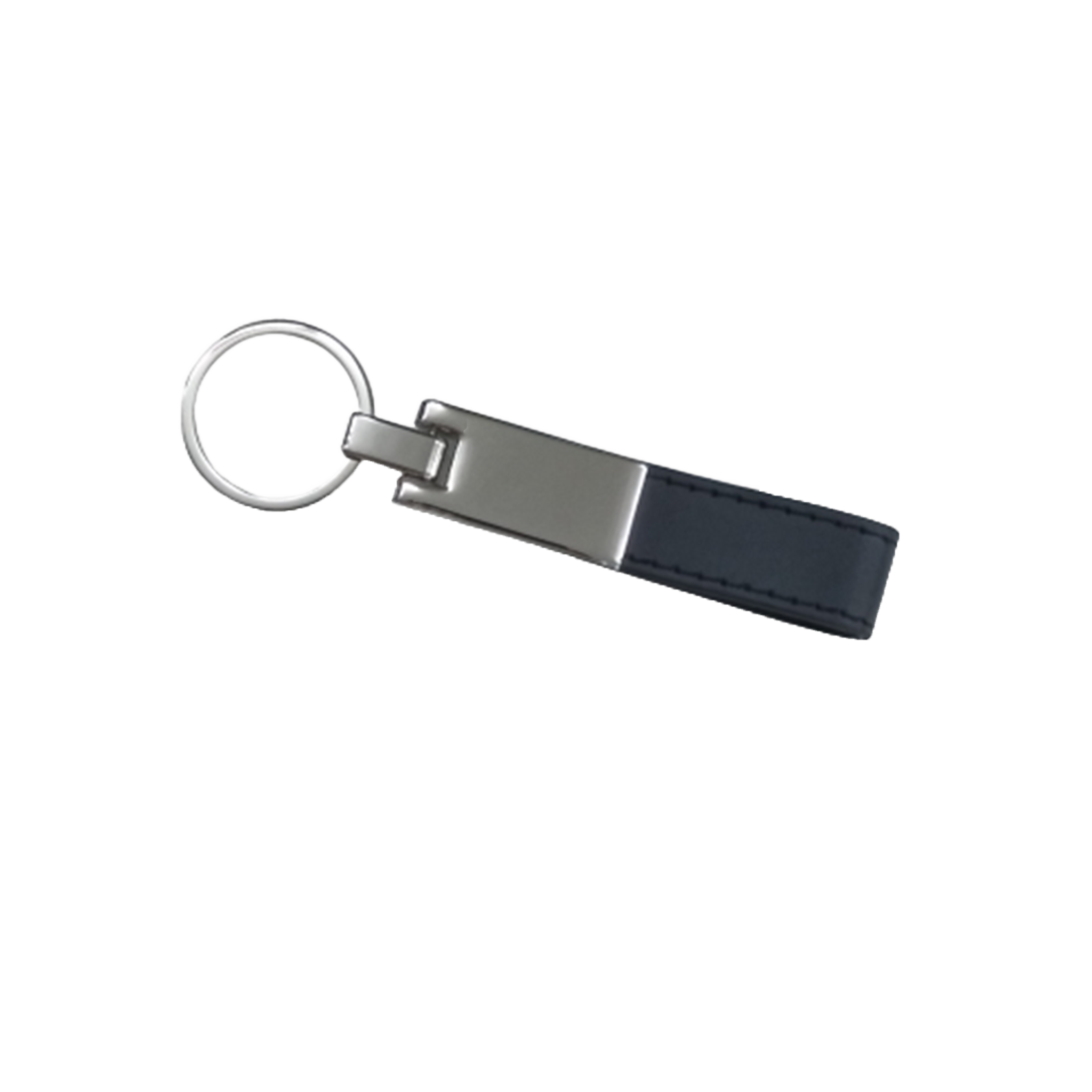 Metallic Leather Key Chain - 200 Pack - Black