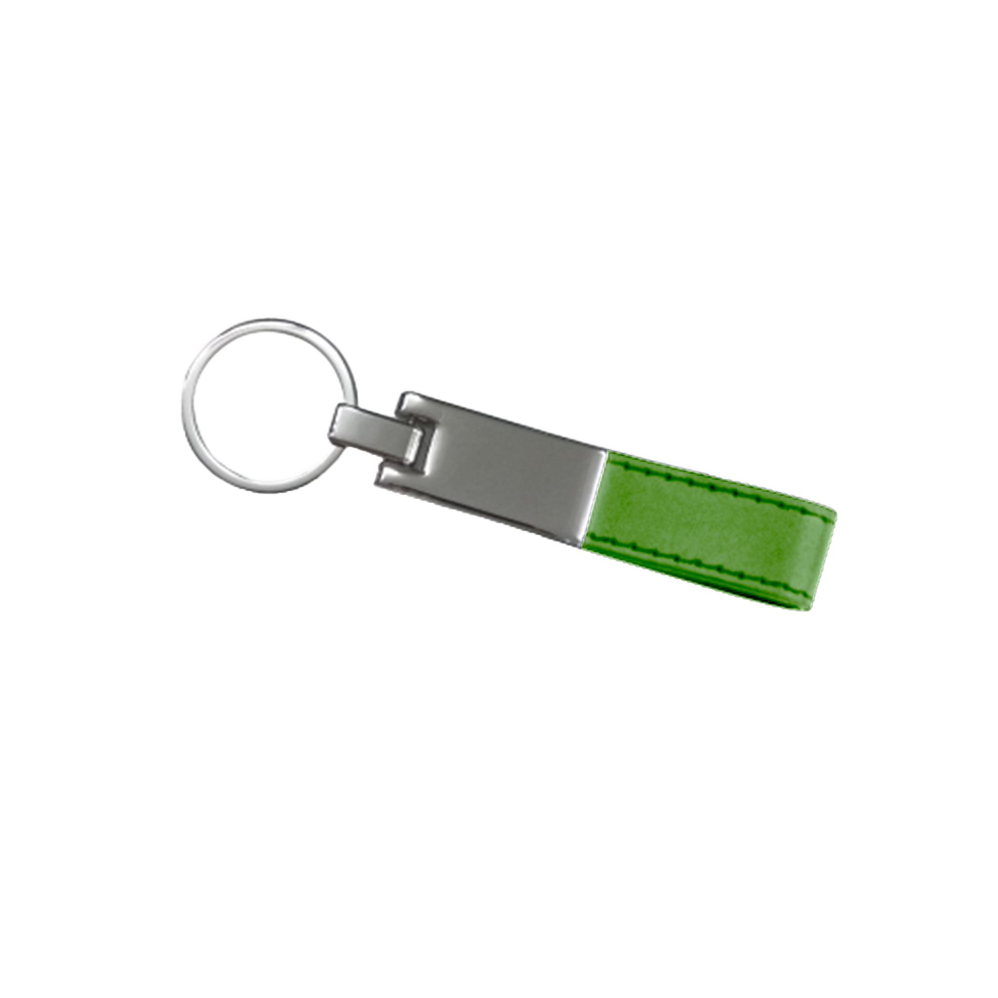Metallic Leather Key Chain - 200 Pack - Green