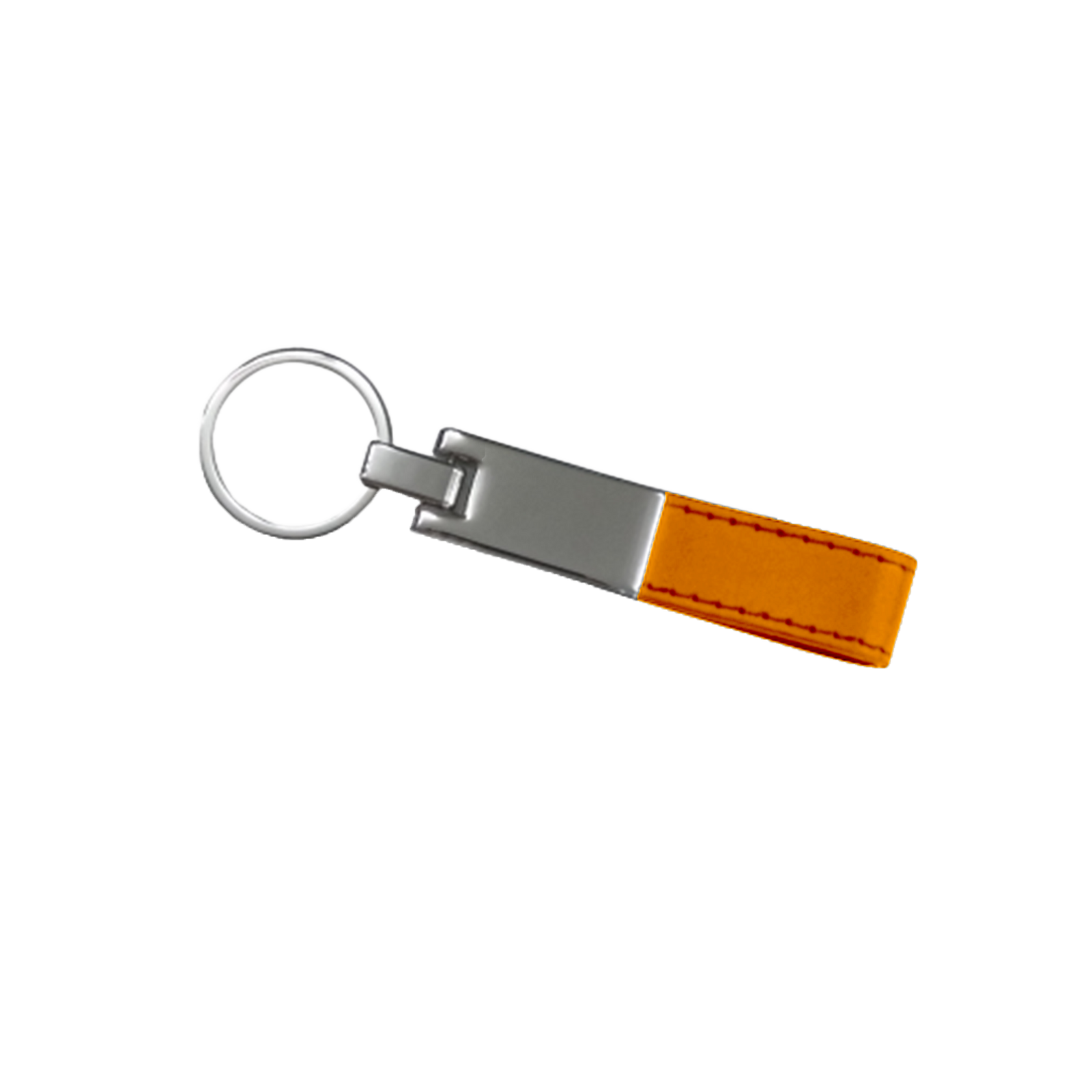 Metallic Leather Key Chain - 200 Pack - Orange