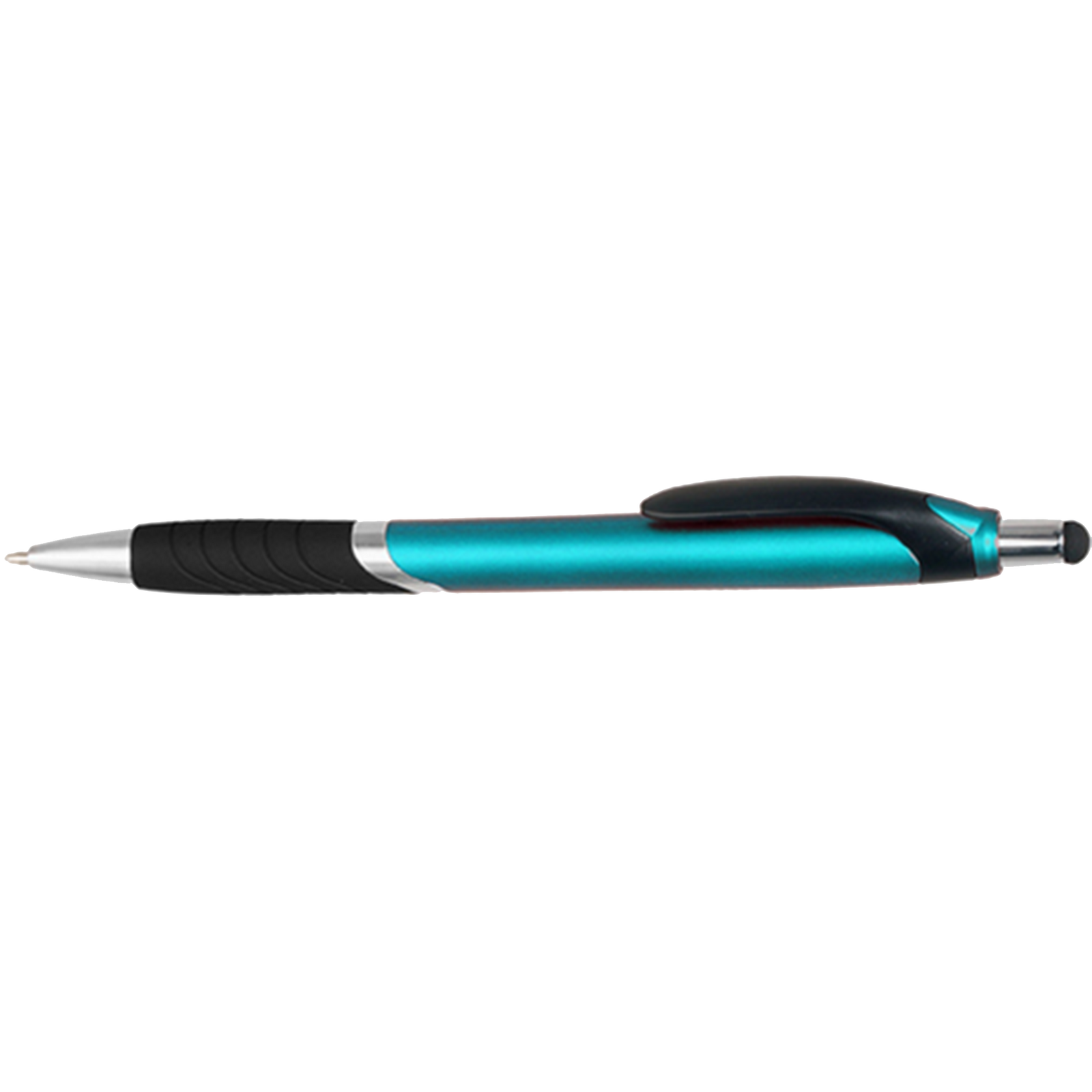 Plastic Pens with Screen Stylus - 50 Pack -  Blue Casing Color