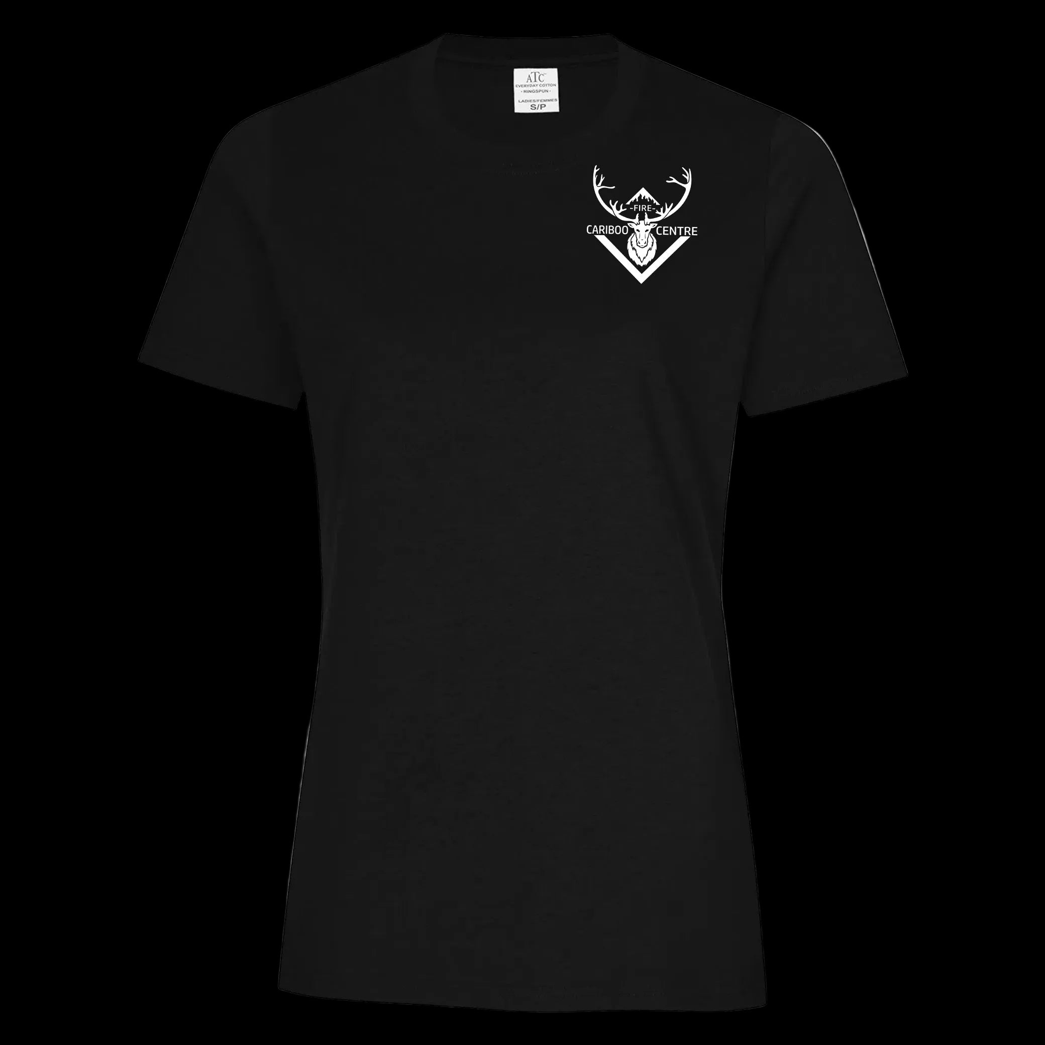 Quesnel Fire Zone Everyday Ring Spun Cotton Tee - Women's - Black/Light Grey