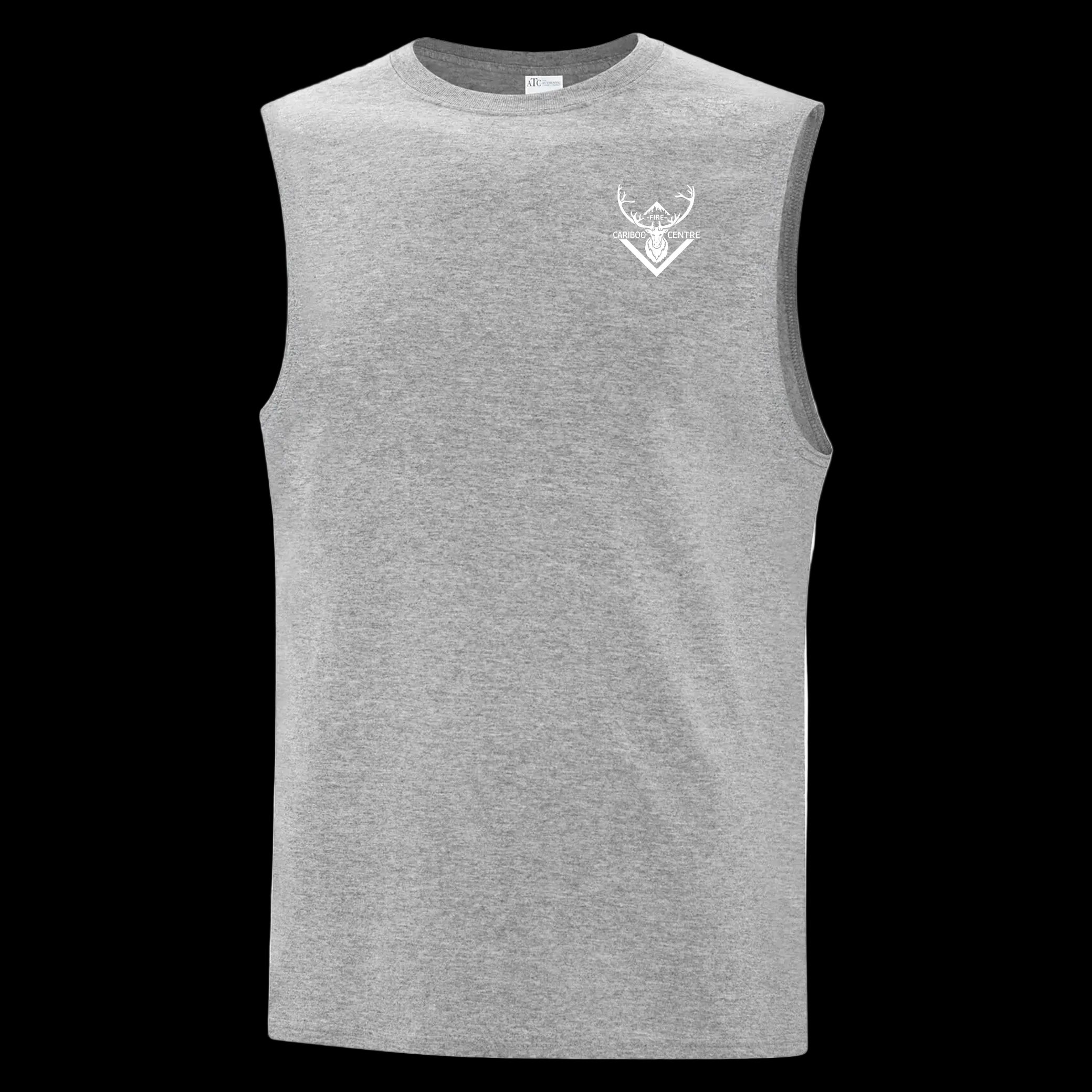 Quesnel Fire Zone Everyday Cotton Sleeveless Tee - Unisex - Black/Light Grey