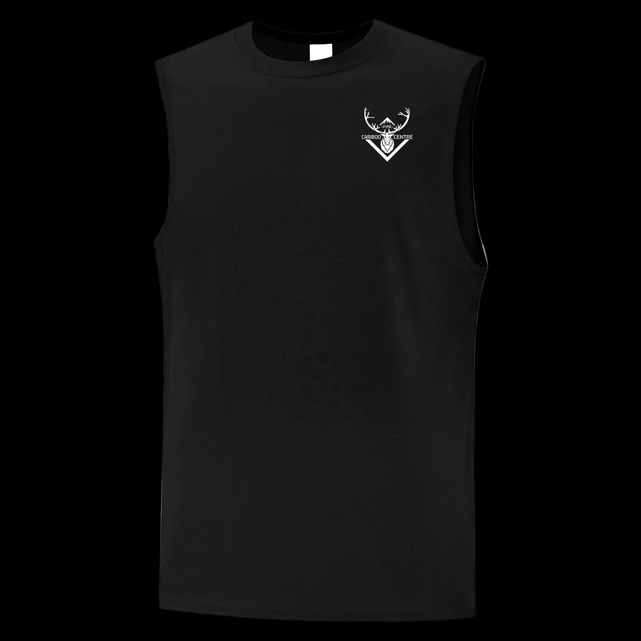 Quesnel Fire Zone Everyday Cotton Sleeveless Tee - Unisex - Black/Light Grey