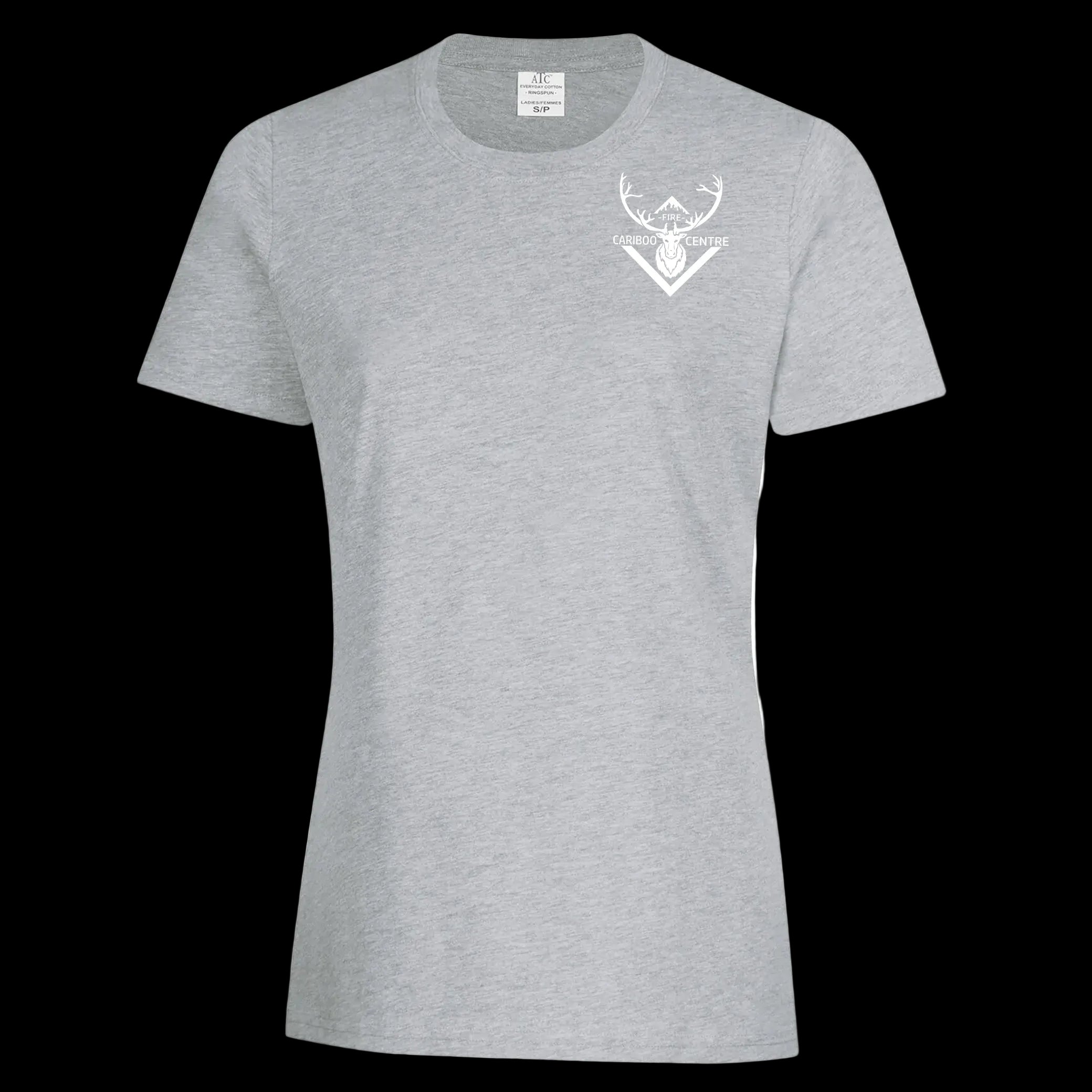 Quesnel Fire Zone Everyday Ring Spun Cotton Tee - Women's - Black/Light Grey