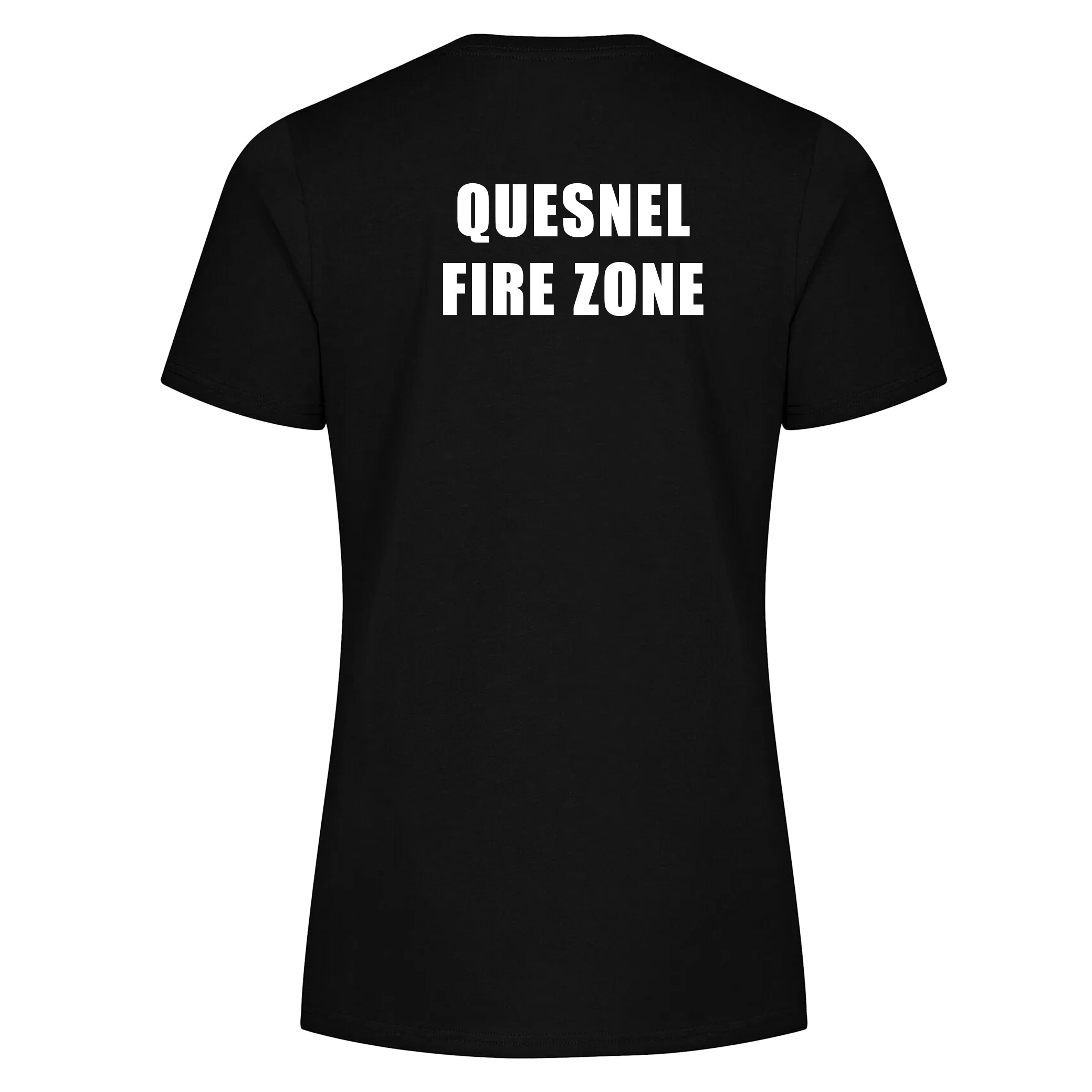 Quesnel Fire Zone Everyday Ring Spun Cotton Tee - Women's - Black/Light Grey